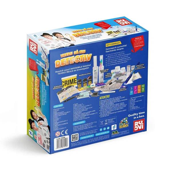 Te fascineaz&259; munca detectivilor &538;i-ai dori s&259; &537;tii ce tehnici folosesc pentru a prinde infractorii Exploreaz&259; metode de investiga&539;ie reale &537;i rezolv&259; cazurile ca un profesionist cu super kitul Vreau s&259; fiu detectivPreg&259;te&537;te-te pentru cele mai tari experien&539;e din via&539;a ta Amenajeaz&259;-&539;i un loc &icirc;n care s&259;-&539;i po&539;i organiza un mic laborator de investiga&539;ie &537;i lucreaz&259; la 