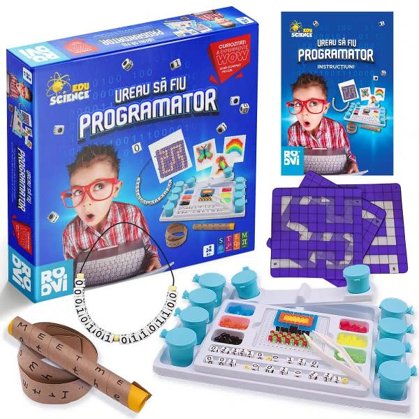 &536;tiai c&259; se poate &icirc;nv&259;&539;a programare f&259;r&259; computer Sus&539;ine-l pe copilul t&259;u s&259; deprind&259; tainele cod&259;rii &icirc;n mod intuitiv &537;i distractiv cu Vreau s&259; fiu programator un set ingenios perfect pentru micii pasiona&539;i de informatic&259;Programare &537;i no&539;iuni de baz&259; despre codare &icirc;n lipsa unui computer Da se poate Cu Vreau s&259; fiu programator copiii &icirc;n&539;eleg informatica 
