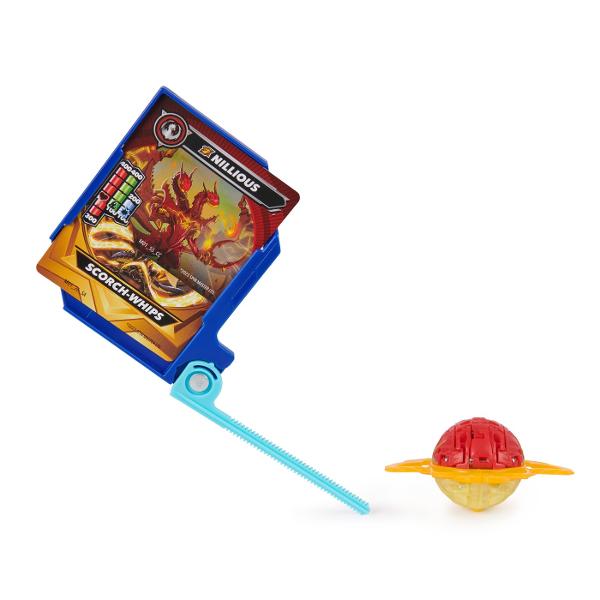 Acest set include 2 BakuganI Atac Special prin Rotire si 3 bile Bakugan de baza plus carti de joc Foloseste cardul de lansare si cordonul de lansare incluse pentru a activa Bakugan-ul rotitor Combina-ti Bakugan-ul cu ajutorul sistemului de legare a bilelor in mai multe parti Pur si simplu prinde partea de sus a personajului de partea de jos sisau inelul armei Atac Special si pregateste-te de lupta Cu cat colectionezi mai multe cu atat mai multe vei putea personaliza Foloseste 