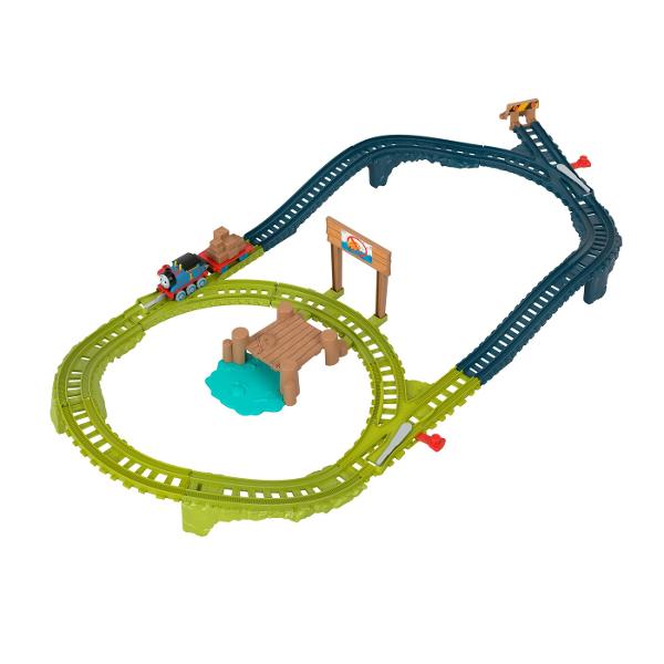Micii mecanici de locomotiva se pot bucura de joc cu impins alaturi de personajele preferate din serialul Thomas &amp Friends cu aceste seturi de sine si tren de la Fisher-Price Cu personaje populare precum Thomas Percy si Diesel fiecare set de sine include o locomotiva din metal plus multa joaca de curse si livrare de marfa Copiii pot colectiona si pot conecta aceste sine pentru a crea aventuri feroviare Thomas &amp Friends si mai mari Fiecare se vinde separat in limita 