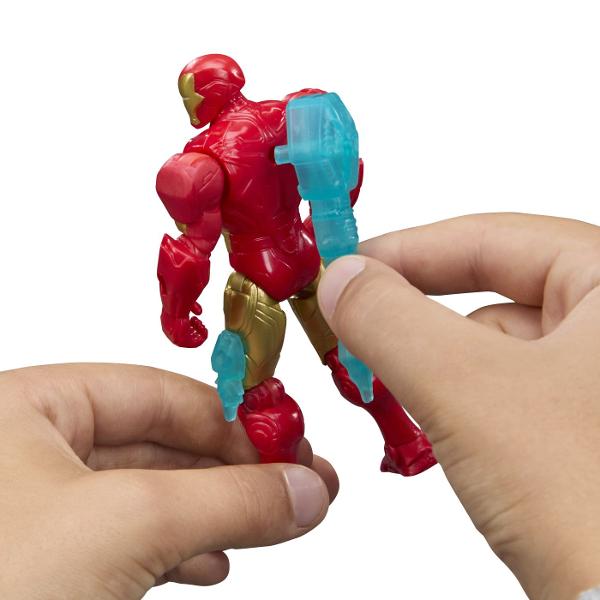 Copiii isi pot imagina actiune si aventura care salveaza lumea cu jucariile Marvel Avengers ActionVerse de la Hasbro Ofera timpului de joaca un impuls puternic cu aceste figurine dotate cu 9 puncte de articulatie pentru joaca si expunere pozitionabile Fiecare figurina de actiune Super Hero ActionVerse de 114 cm vine cu mai multe accesorii detasabile inspirate de personaje precum si un suport reutilizabil pentru depozitarea accesoriilor Copiii cu varsta de 4 ani si peste vor adora sa-si 