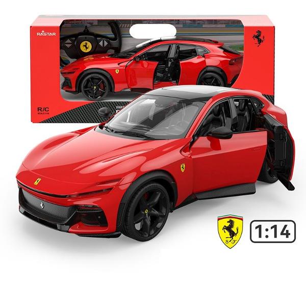Copilul dumneavoastra se poate juca in voie cu masina cu telecomanda FERRARI PUROSANGUE scara 1 la 14 oferita de brandul international Rastar Nicio cursa nu este imposibil de castigat cu acesta masinuta replica oficiala cu licenta a modelului original construita cu mare atentie la detalii Masinuta are proportiile ideale pentru momente pline de distractie si amuzamentMasinuta functioneaza pe frecventa de 24GAlimentarea se face astfel  pentru masinuta sunt necesare 5 baterii tip AA  iar 