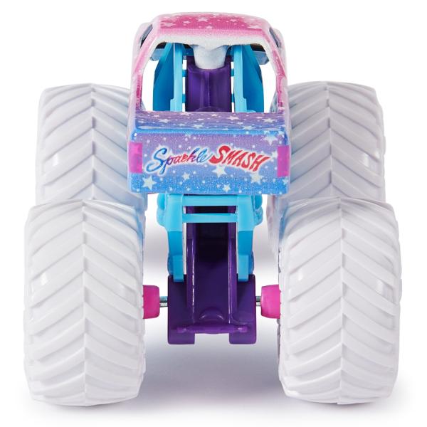 Pregateste-te pentru confruntari epice cu camioanele oficiale Monster Jam la scara 164 2 pachete de camioane fabricate cu formare prin injectie Fiecare pachet de 2 prezinta confruntari ale celor mai populare si mai cautate camioane monster Monster Jam cum ar fi Groparul contra &Icircnvatamant superior Buldozer contra Alergator pe linie Balaur contra Yeti si altele Fiecare camion Monster Jam din pachetul de 2 are detalii si grafica uimitoare si fiecare camion de jucarie are un sofer 
