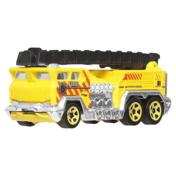 Asortimentul cu lansator de inamici de oras Hot Wheelsdispune de doi inamici preferati de copii tiranozaurul si rechinul sub forma de lansatoare grozave de masini vandute separat Atat lansatorul dinozaur Hot Wheels cat si lansatorul rechin Hot Wheels dispun de provocari grozave in care copiii trebuie sa lanseze masinile cu forta potrivita sau risca sa ramana blocati in falcile inamicului Copiii se pot juca si separat cu aceste jucarii compacte pentru super distractie la scara mai mica 