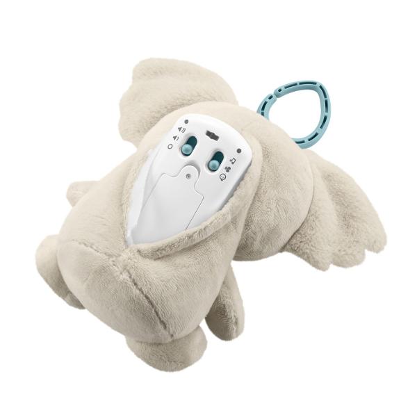 Ofera-i bebelusului tau clipe de liniste si confort cu jucaria Fisher Price On-the-Go Koala Soother Acest plus moale si prietenos reda peste 20 de minute de muzica si sunete linistitoare perfecte pentru somn sau relaxare Koala are un design adorabil usor de atasat la carucior sau geanta astfel incat poate insoti copilul oriunde Materialul delicat este sigur pentru bebelusi facand din aceasta jucarie un cadou ideal inca din primele luni de viata Functioneaza cu 2 baterii AA incluse 