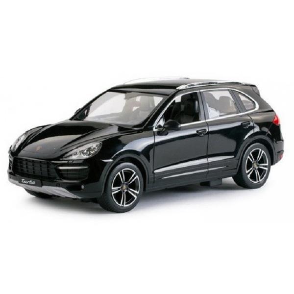Copilul dumneavoastra se poate juca in voie cu masina cu telecomanda Porsche Cayenne Turbo scara 1 la 14 oferita de brandul international Rastar Nicio cursa nu este imposibil de castigat cu acesta masinuta replica oficiala cu licenta a modelului original construita cu mare atentie la detalii Masinuta are proportiile ideale pentru momente pline de distractie si amuzament avand dimensiunile in centimetri dupa cum urmeaza  346139122Masinuta functioneaza pe frecventa de 24GAlimentarea 