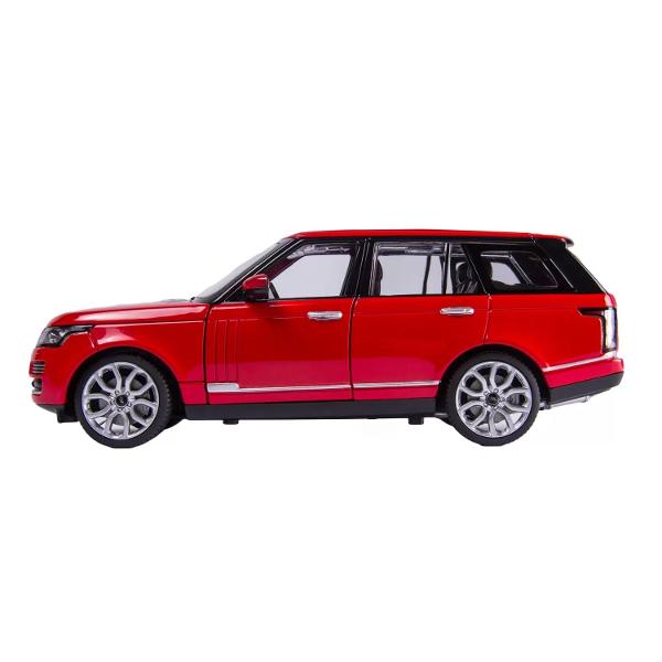 Masinuta are proportiile ideale pentru momente pline de distractie si amuzament avand dimensiunile in centimetri dupa cum urmeaza  2049274 Masinuta metalica Range Rover scara 1 la 24 are anvelope de cauciuc si un design detaliat interior-exterior realizat din material metalic turnat cu accesorii realizate din material plastic portiere de calitate superioara Copilul dumneavoastra se poate juca in voie cu masina metalica Range Rover oferita de brandul international Rastar Nicio cursa nu 