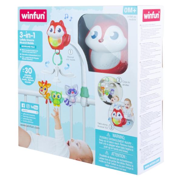 Proiectorul Vulpita este un companion perfect pentru a aduce liniste si distractie in viata micutilor tai oferindu-le o experienta reconfortanta atat acasa cat si in miscare Acesta include trei moduri distincte fiecare contribuind la crearea unei atmosfere placute si relaxante pentru somn sau joaca Primul mod este caruselul muzical pentru patut echipat cu o actiune motorizata care creeaza miscare blanda si melodii linistitoare timp de pana la 20 de minute Melodiile sunt insotite de sunete 