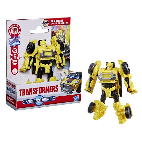 Transformers CYBERWORLD robot convertibil In Transformers CYBERWORLD copiii decid ce se intampla  si totul incepe cu jucarii minunate precum figurinele Cyber Changers Aceasta jucarie Transformers de 10 cm se transforma din modul robot in modul alternativ si este suficient de simpla pentru copiii cu varsta de 6 ani si peste Ofera copiilor un plus de inspiratie pentru povestiri cu jucariile CYBERWORLD suplimentare fiecare vanduta separat in functie de disponibilitate si descopera personaje 