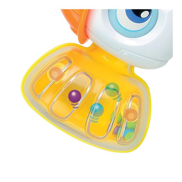 Winfun SET DE SCULE PENTRU MICUL CONSTRUCTOR este o jucarie interactiva conceputa pentru copiii de la 6 luni ideala pentru dezvoltarea abilitatilor motorii si a coordonarii Setul include unelte de jucarie colorate precum o bormasina interactiva si un ciocan special create pentru mainile mici ale copiilor usor de prins si de utilizare Bormasina este prevazuta cu butoane care activeaza sunete melodii vesele si efecte luminoase stimuland auzul si atentia copilului Functiile interactive 