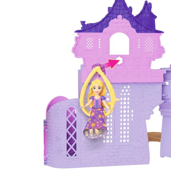 Setul Disney Princess Rapunzel recreeaza lumea magica din povestea printesei Rapunzel intr-un format compact si interactiv Setul include o mini figurina Rapunzel si elemente de decor inspirate din celebrul turn din poveste Piesele pot fi asamblate pentru a crea o scena de basm plina de culoare iar structura modulara permite extinderea si conectarea cu alte seturi din colectia Storytime Stackers Detaliile inspirate din universul Disney culorile vibrante si accesorii tematice incurajeaza 