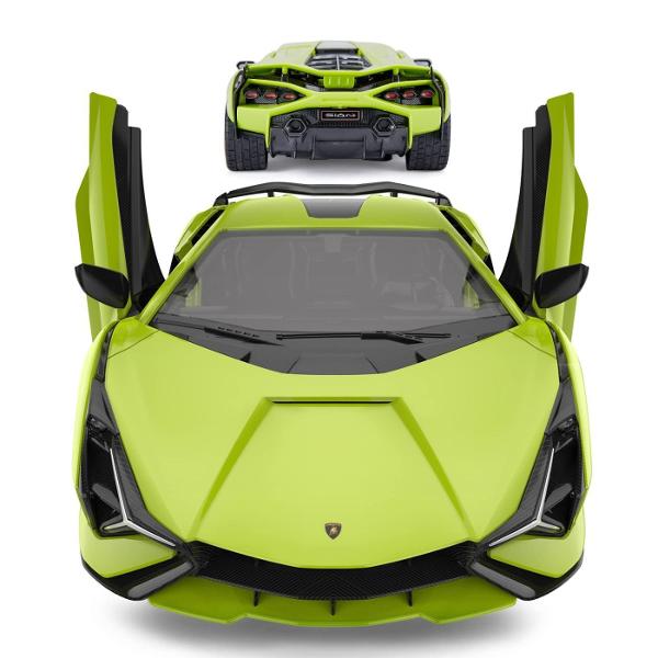 Kitul de Asamblare RC LAMBORGHINI SIAN FKP 37 de la Rastar este o jucarie inovatoare si captivanta perfecta pentru copiii de peste 8 ani si pasionatii de masini Acest set DIY ofera o experienta interactiva completa permitand utilizatorului sa construiasca pas cu pas o replica detaliata a celebrului model LAMBORGHINI SIAN FKP 37 la scara 118 Kitul contine 72 de piese din plastic usor de imbinat precum si o telecomanda performanta ce functioneaza pe frecventa de 24 GHz asigurand un control 