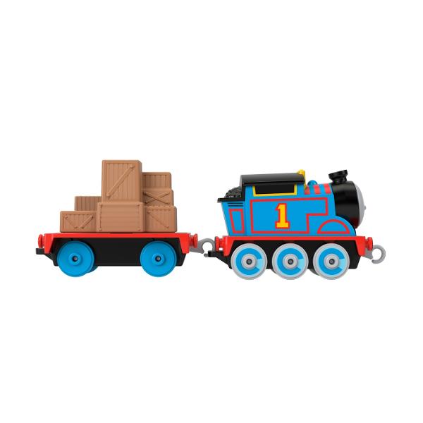 Micii mecanici de locomotiva se pot bucura de joc cu impins alaturi de personajele preferate din serialul Thomas &amp Friends cu aceste seturi de sine si tren de la Fisher-Price Cu personaje populare precum Thomas Percy si Diesel fiecare set de sine include o locomotiva din metal plus multa joaca de curse si livrare de marfa Copiii pot colectiona si pot conecta aceste sine pentru a crea aventuri feroviare Thomas &amp Friends si mai mari Fiecare se vinde separat in limita 