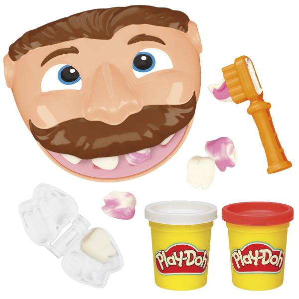 Setul Play-Doh Mini ofera copiilor o modalitate distractiva de a modela si crea diferite forme din plastilina Cu ajutorul presei si al accesoriilor incluse plastilina poate fi presata prin diverse sabloane pentru a obtine modele forme si decoratiuni variate Setul include 2 recipiente cu plastilina Play-Doh in culori diferite cu o cantitate totala de 113 g precum si accesorii pentru modelare si decupare Activitatea stimuleaza creativitatea imaginatia indemanarea si motricitatea fina 