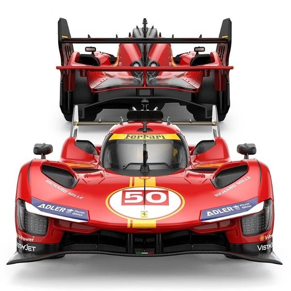 Copilul dumneavoastra se poate juca in voie cu masina cu telecomanda Ferrari 499P scara 1 la 14 oferita de brandul international Rastar Nicio cursa nu este imposibil de castigat cu acesta masinuta replica oficiala cu licenta a modelului original construita cu mare atentie la detalii Masinuta are proportiile ideale pentru momente pline de distractie si amuzament Masinuta functioneaza pe frecventa de 24GAlimentarea se face astfel  pentru masinuta sunt necesare 5 baterii tip AA  iar 