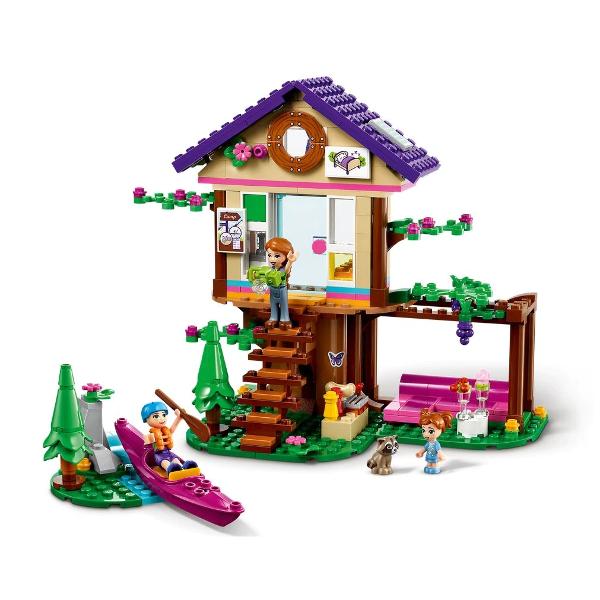 LEGO Friends - Casa din padure 41679 326 piese  Casuta plina de dotari ofera ore-n sir de distractie in padureCaptiveaza copiii iubitori de natura timp de ore in sir cu Casa din padure 41679 Copiii care adora sa se joace cu casute vor fi incantati sa exploreze camerele dragute si detaliile petrecand timp cu LEGO Friends Mia si familia eiPlina de detalii pentru joaca imaginativeAceasta casa in copac 