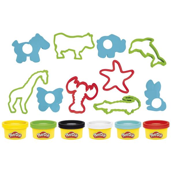 Setul Play-Doh Forme este ideal pentru primele activitati creative cu plastilina oferind copiilor posibilitatea de a modela presa si decupa diferite forme intr-un mod distractiv Setul include forme geometrice si accesorii de modelaj precum si plastilina Play-Doh in 6 culori cu o cantitate totala de 170 g Joaca ajuta la dezvoltarea creativitatii coordonarii mana-ochi si motricitatii fine incurajand copiii sa combine culorile si sa creeze propriile modele Recomandat copiilor cu varsta de 