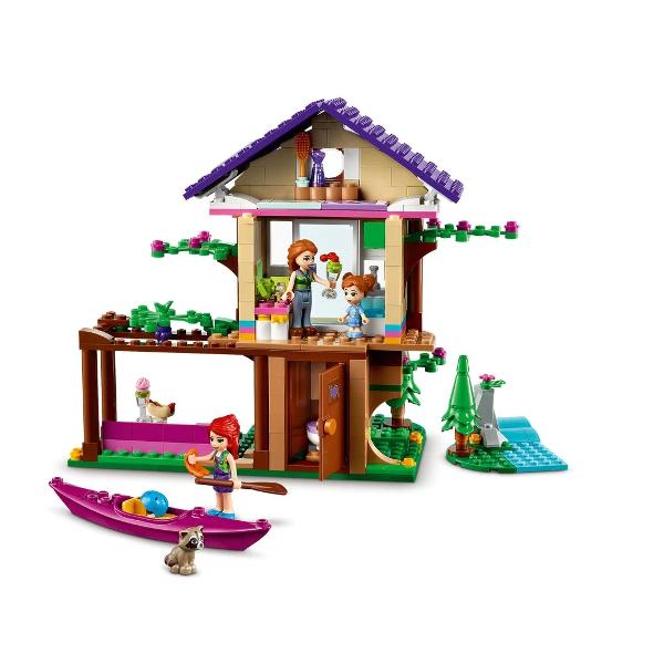 LEGO Friends - Casa din padure 41679 326 piese  Casuta plina de dotari ofera ore-n sir de distractie in padureCaptiveaza copiii iubitori de natura timp de ore in sir cu Casa din padure 41679 Copiii care adora sa se joace cu casute vor fi incantati sa exploreze camerele dragute si detaliile petrecand timp cu LEGO Friends Mia si familia eiPlina de detalii pentru joaca imaginativeAceasta casa in copac 